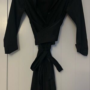 Theory Black Long Sleeve Dress